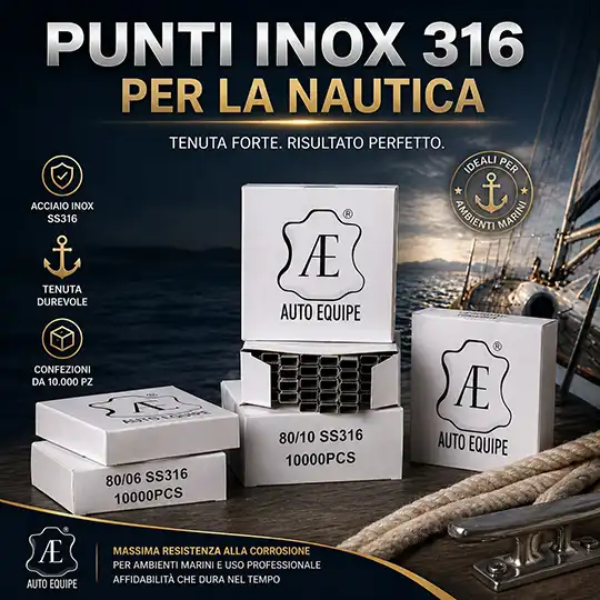 Punti Inox AISI 316 varie misure.